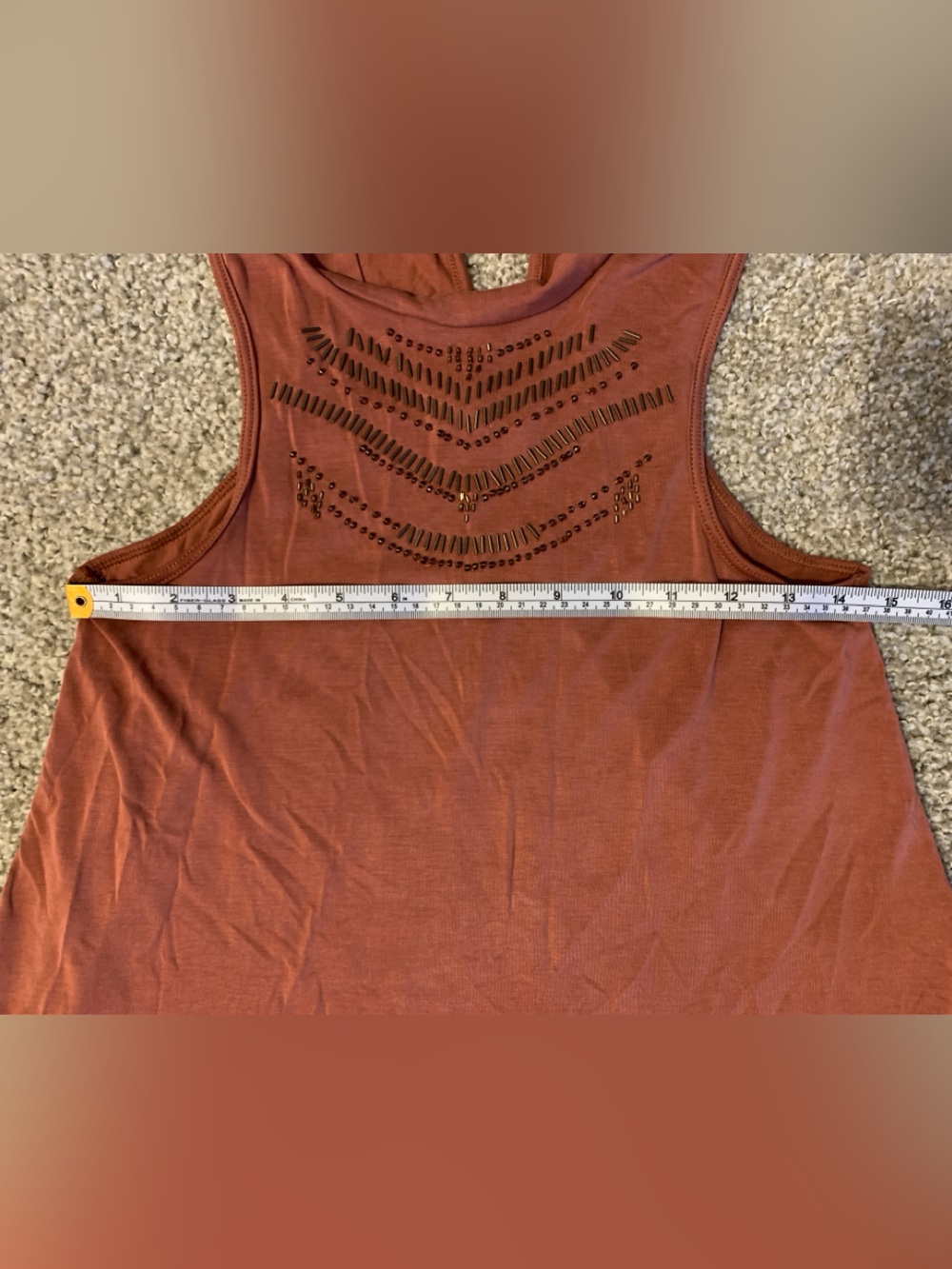 Abercrombie & Fitch Rust Cutout Racerback Tank - Picture 3 of 8